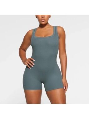 Skims Cotton Rib Onesie | Kyanite